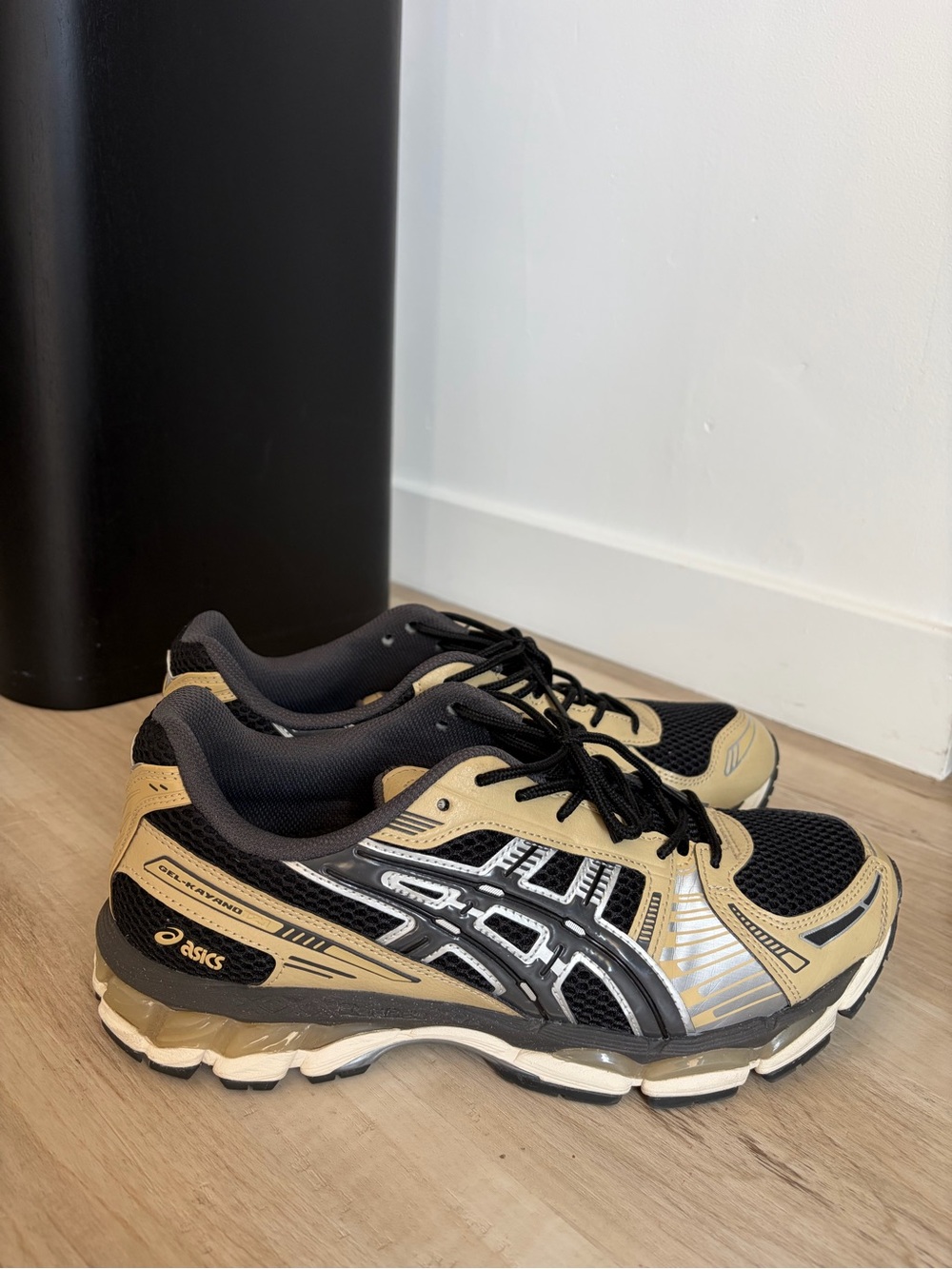 ASICS Kayano 12.1 Men's Black and Tan Lifestyle Sneakers